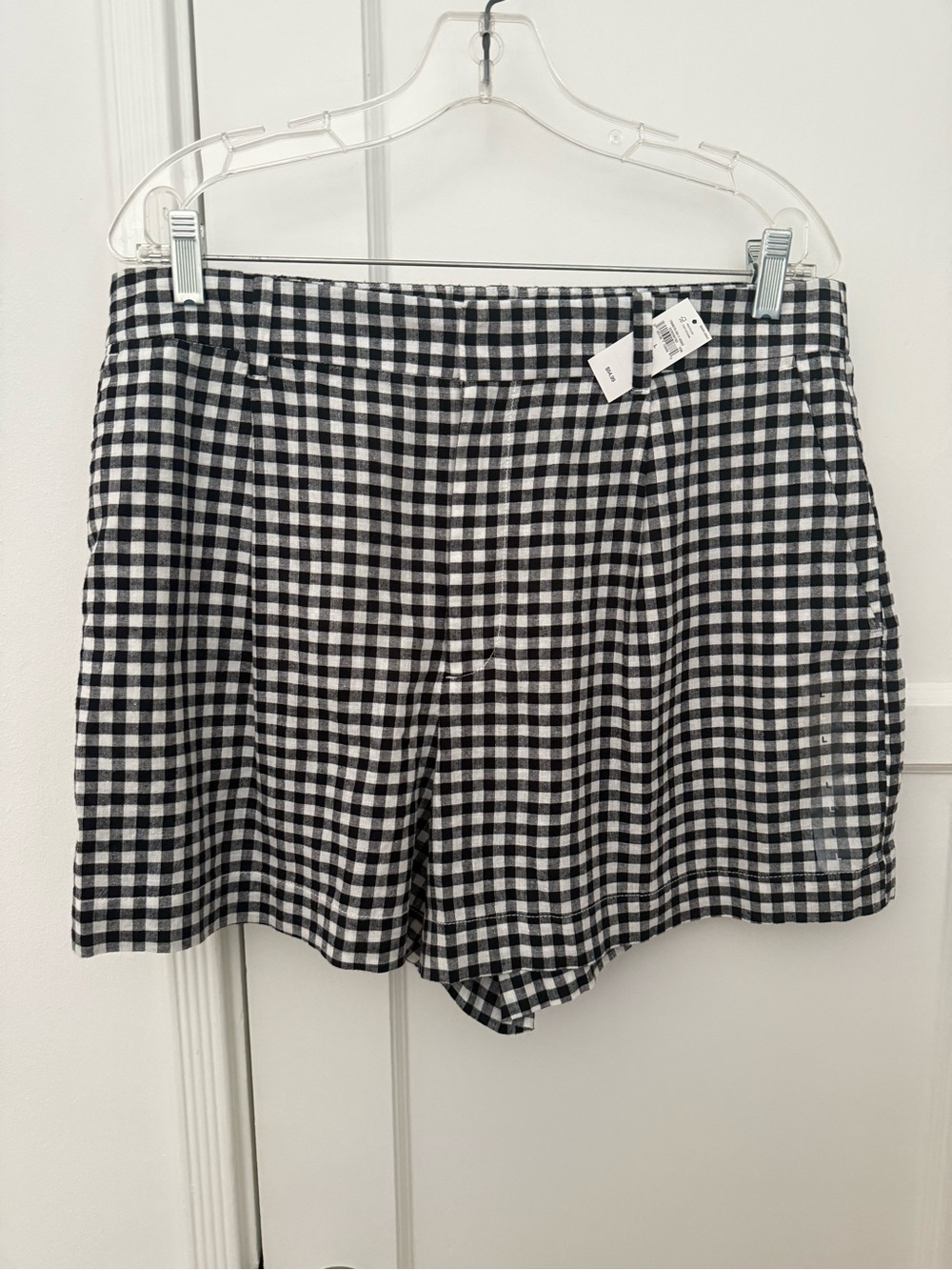GAP Black and White Gingham Shorts